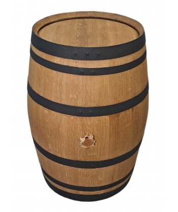 Decorative wooden oak barrel 225 L | Black