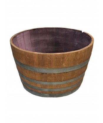 Oak Barrel Wooden Planter | volume 110L |RUSTIC