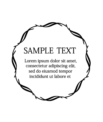 Barrel engraving - custom text | pattern 5