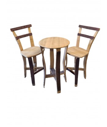 Barový stolek Natural a 2 židle Natural