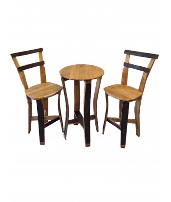 Barový stolek Rustic + 2 židle Rustic