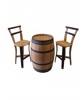 Set Black | Tasting Table from Barrel Black and 2 x Chairs