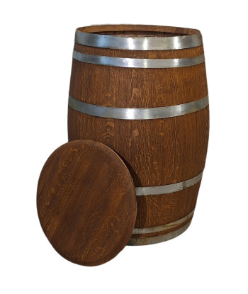 Dřevěný dubový sud na dešťovou vodu 225L | Garden Dark Rustic