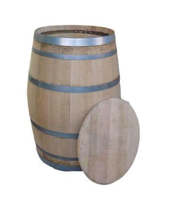 Wooden oak barrel for rainwater water 225L | Garden natural