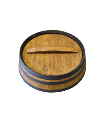 copy of WOODEN FLOWER POT FROM OAK BARREL | VOLUME 55L | RUSTIC