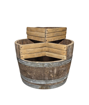 copy of HOLZ-BLUMENTOPF AUS EICHENFASS | VOLUMEN 110L | NATÜRLICH