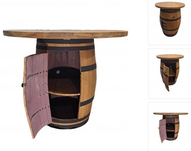 TABLES MADE FROM OAK BARRELS FOR ANY EVENT